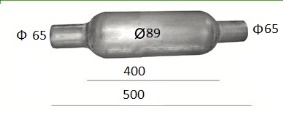 Универсален Кръгъл заглушител D 89